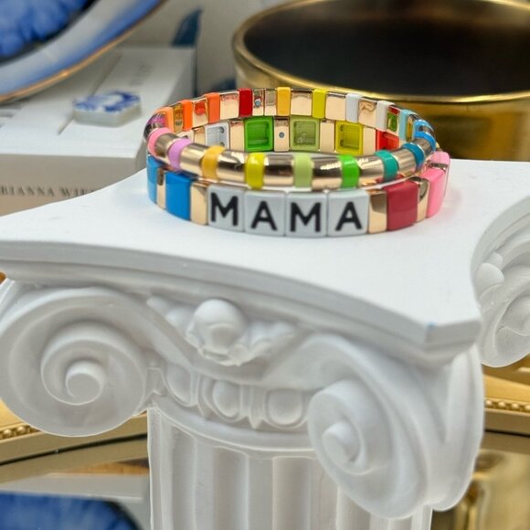🆕 ROXANNE ASSOULIN 🧿 Set of Two  Bracelets - MAMA Rainbow Bracelets - Picture 13 of 16